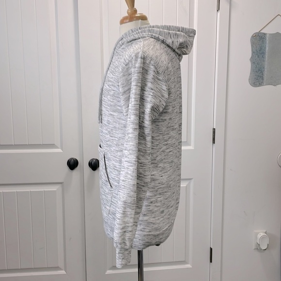 Burnside Space Dyed Pullover Hoodie w/hidden zipper pocket - Heather Grey - Med - Picture 3 of 8